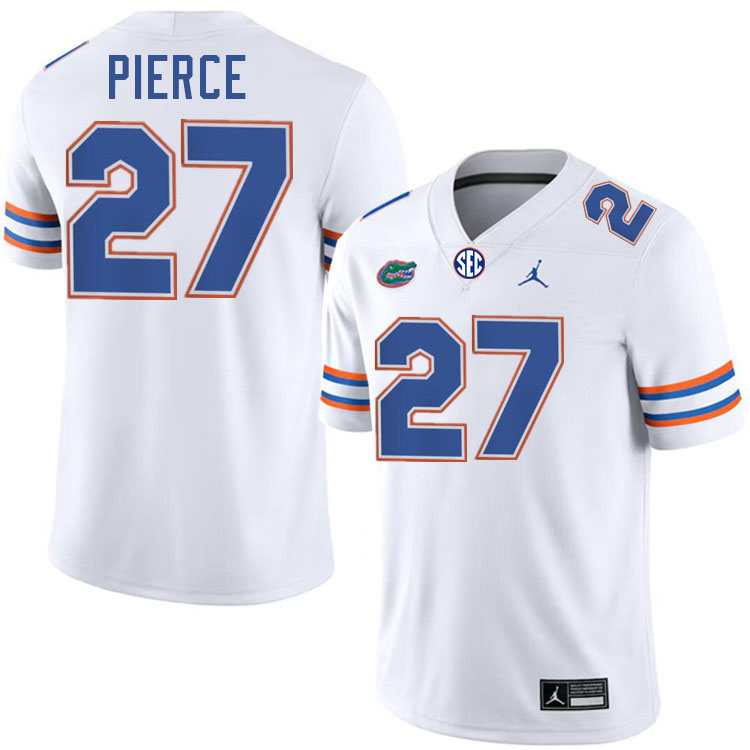 Dameon Pierce Florida Jersey,Florida Gators #27 Dameon Pierce Jersey Youth Uniforms-White